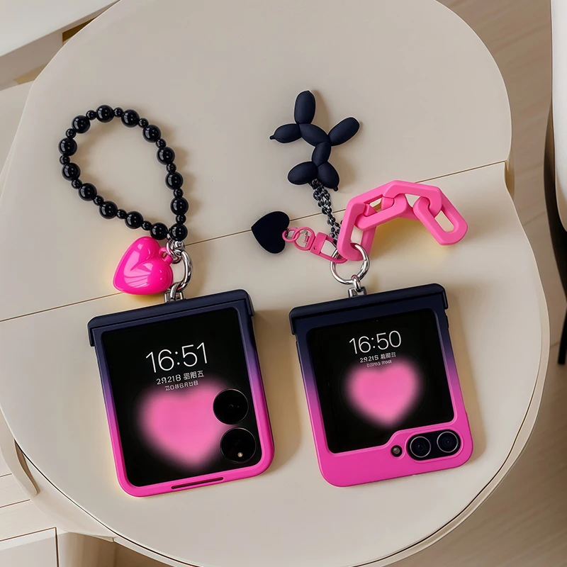 Motorola Tablet Accessories - Black Rose Gradient Love Dog Chain
