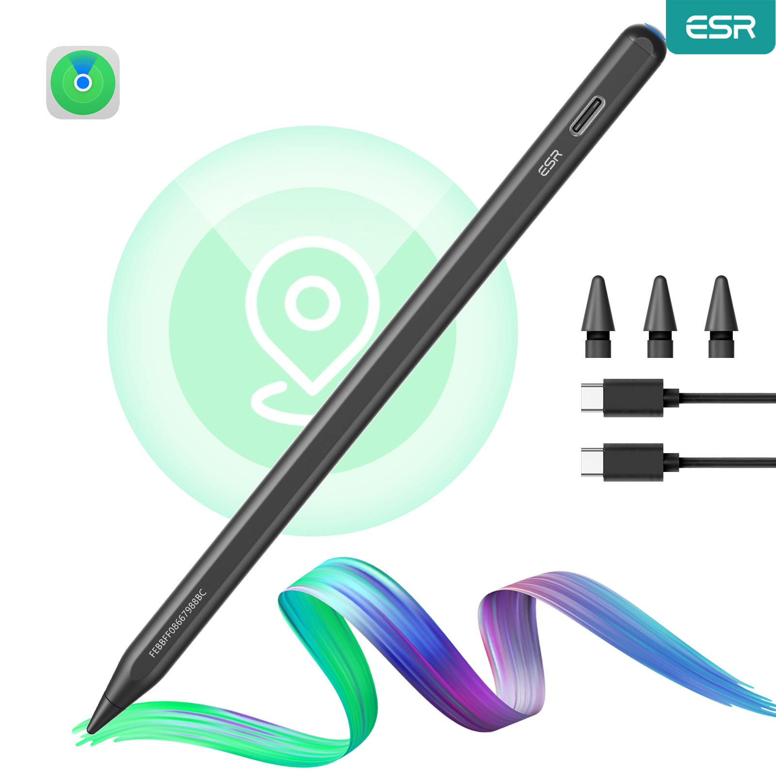 Tablet Accessories For Kids - ESR iPad Pencil Compatible with iPad