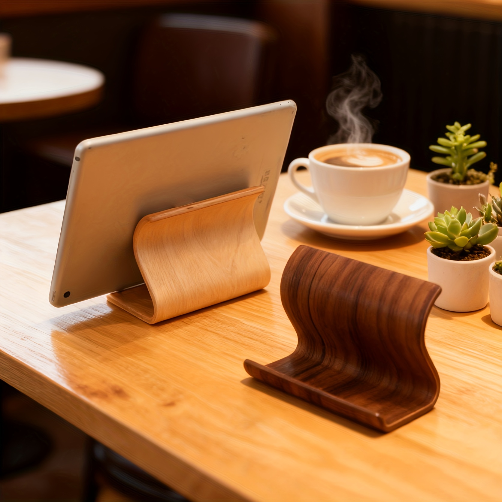 Tablet Ipad Accessories - [New Wooden Phone Stand] New Wooden