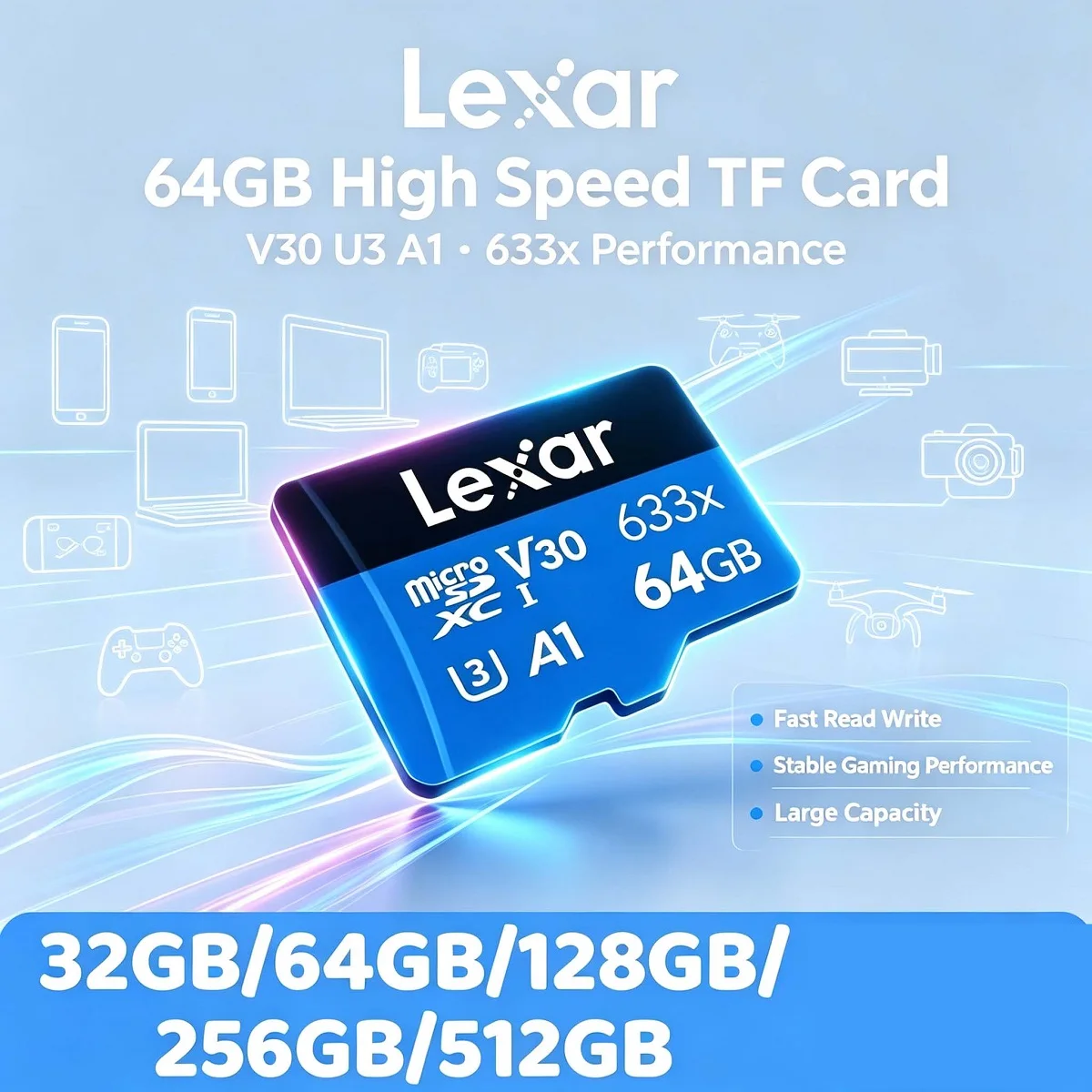Microsd Card Tablet - Original Lexar 633x Micro SD Card