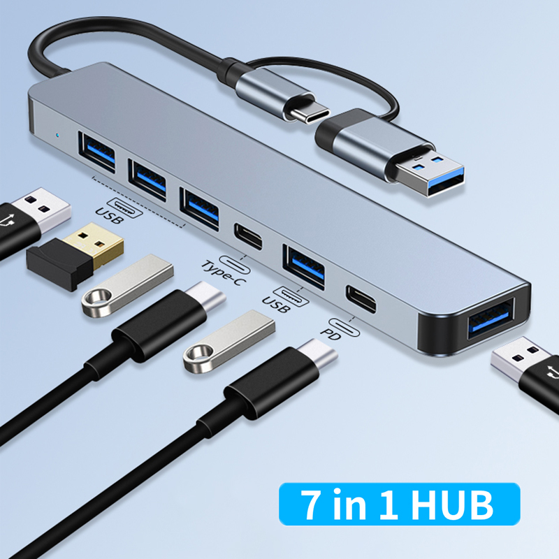 Tablet Accessories - 7 Port USB A Type C