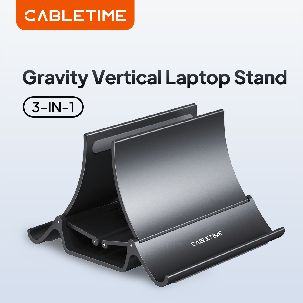 Dell Tablet Accessories - CABLETIME Vertical Laptop Stand Desktop Gravity