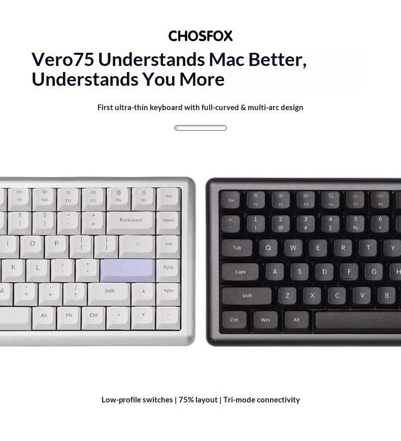 Vero75 Low Profile Mechanical  - огляд і ціна Android Tablet Gaming Accessories