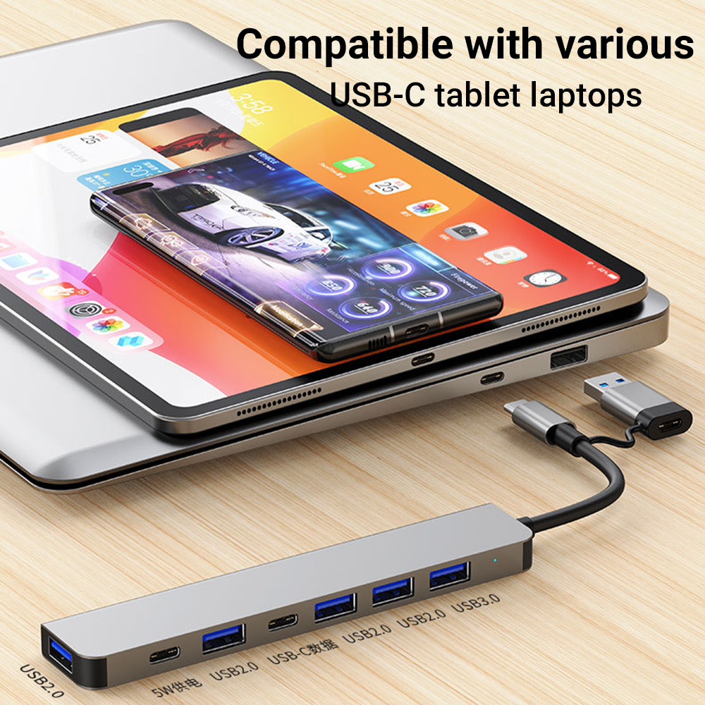 7-in-1 Dual-Head USB-C&USB Doc - огляд і ціна Tablet Accessories For Reading