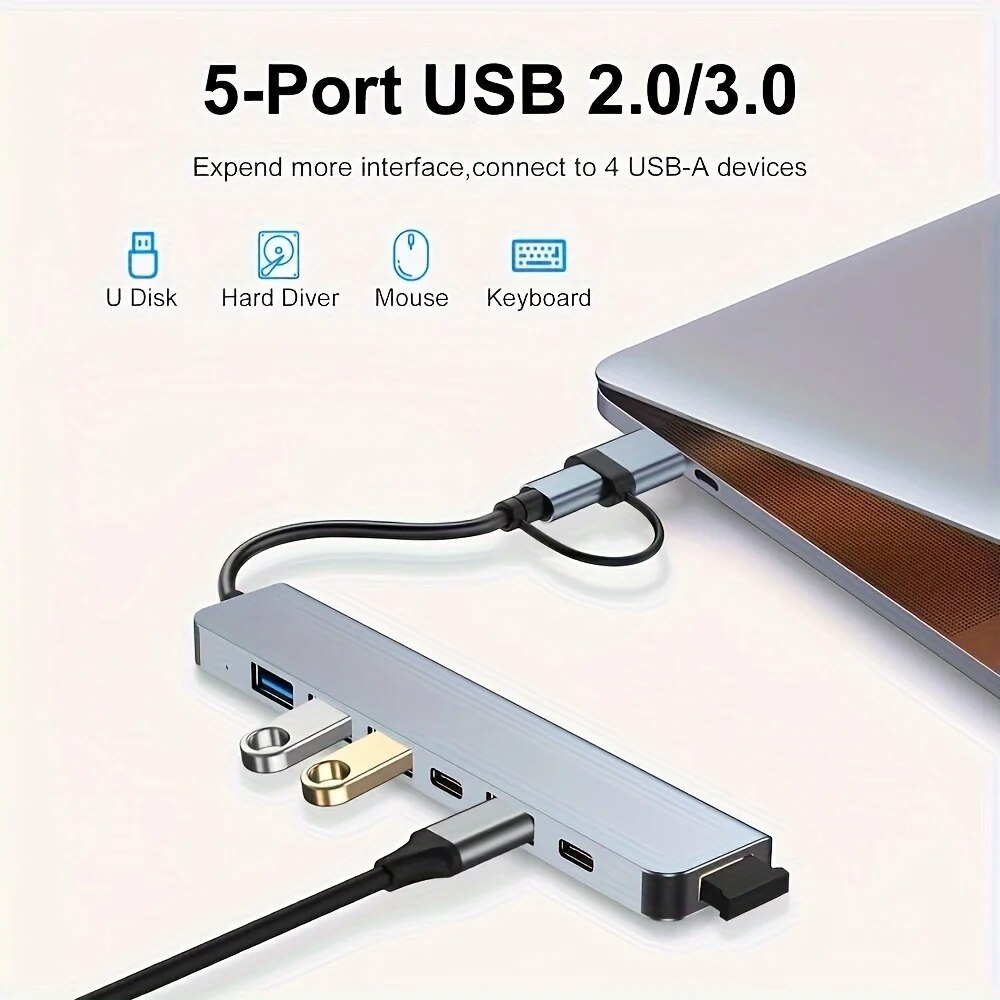 7 Port USB A Type C Hub Concen - огляд і ціна Tablet Accessories