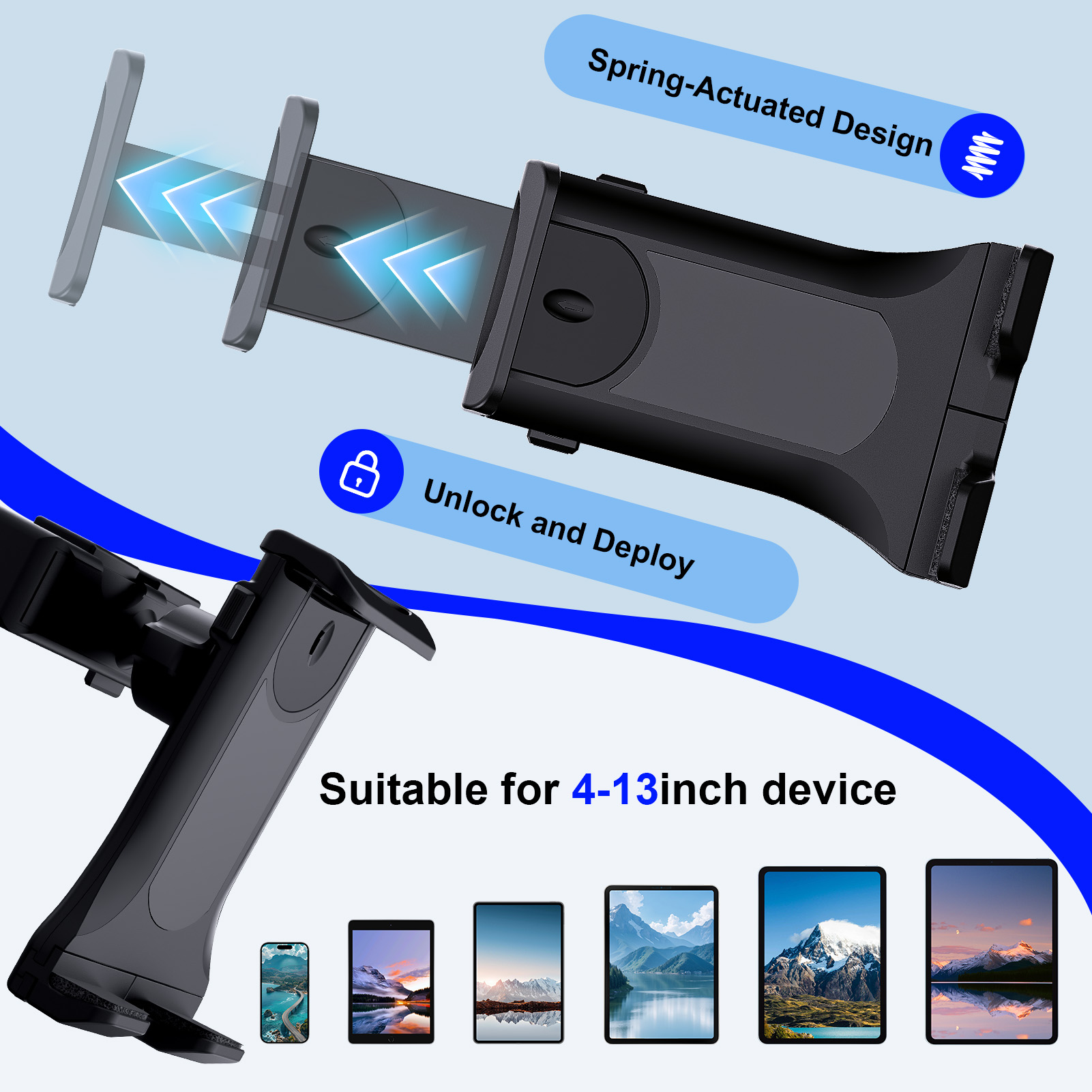 Universal Car Tablet Stand CD  - огляд і ціна Xiaomi Tablet Accessories